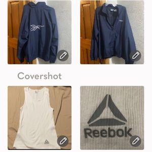 EUC Reebok Jacket sz XL & large tank tee